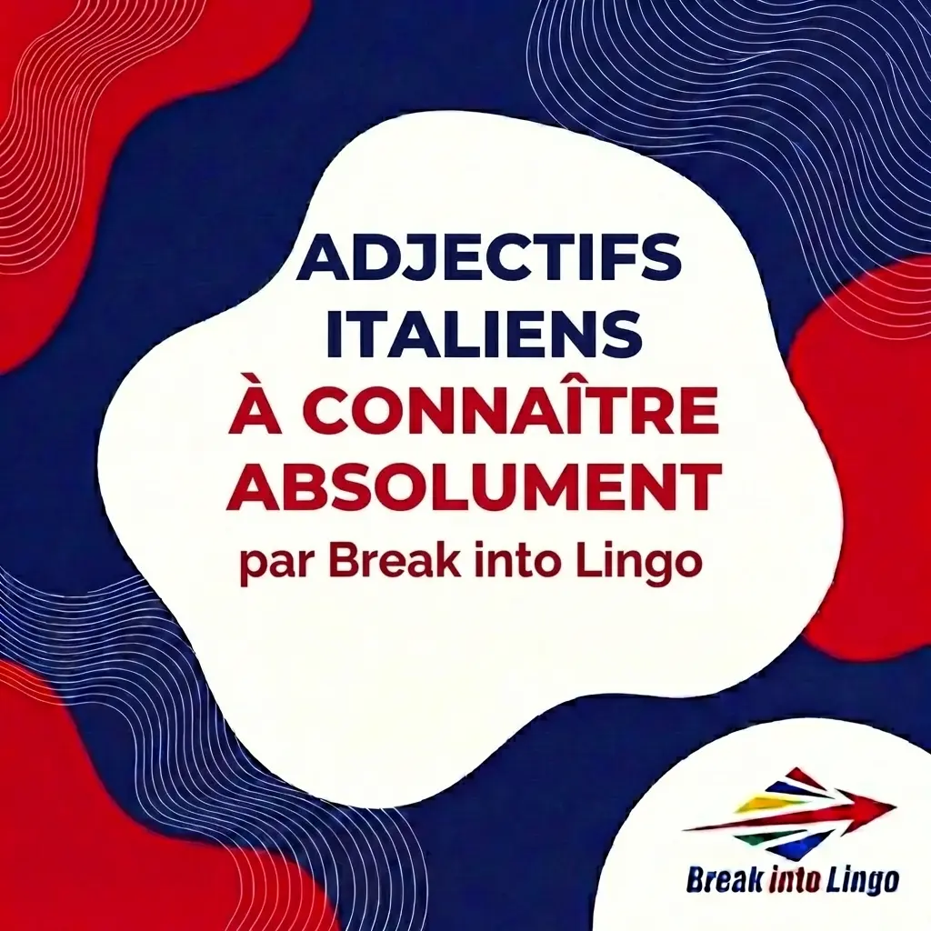 adjectifs italiens