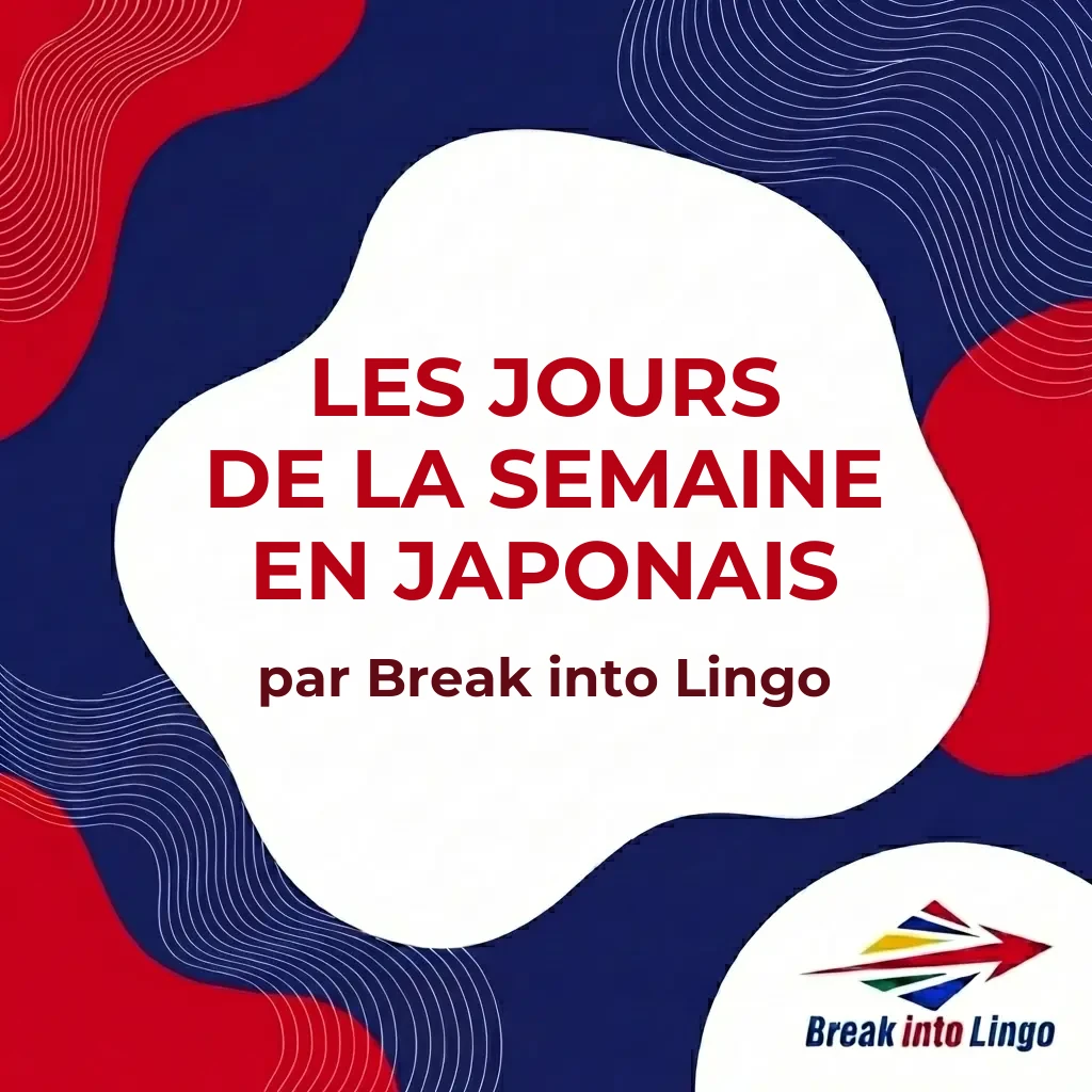 Les jours de la semaine en japonais
